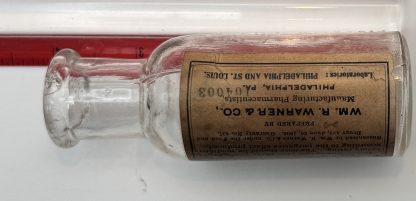 Vintage Clear Glass Arthrosia Medicine Bottle w/ Original Label – 19th Century Patent Medicine - Image 4