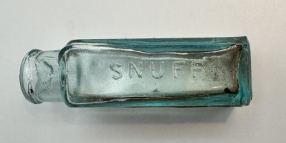 Vintage Aqua Blue Dr. Marshall’s Catarrh Snuff Bottle w/ Original Labels – Antique Patent Medicine - Image 7