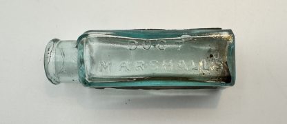 Vintage Aqua Blue Dr. Marshall’s Catarrh Snuff Bottle w/ Original Labels – Antique Patent Medicine - Image 8