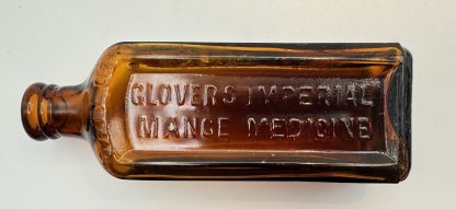 Antique Glover's Imperial Mange Medicine Bottle, Embossed Vintage Veterinary Collectible, Early 20th Century New York - Image 7