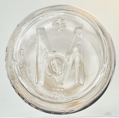 Vintage Mt Pleasant Farm Baldwin Quart Milk Bottle – Embossed Glass, Livingston NJ – Light Brown Hue, Collectible Dairy Bottle - Image 2