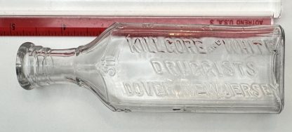 Antique Killgore and White Druggist Bottle, Clear Glass, Dover New Jersey, Early 20th Century - Patent medicine bottles - Image 4