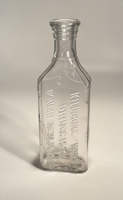Antique Killgore and White Druggist Bottle, Clear Glass, Dover New Jersey, Early 20th Century - Patent medicine bottles - Image 3