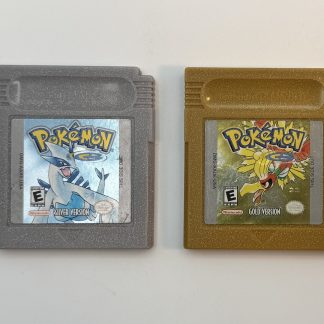 Set of Authentic Pokemon Gold and Pokemon Silver (Game Boy Color)- New Battery & Full Save Game