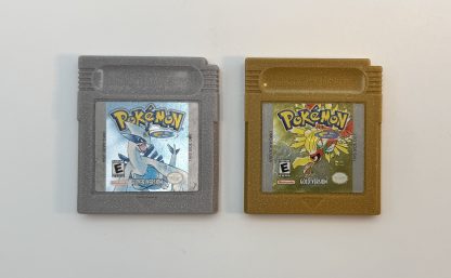 Set of Authentic Pokemon Gold and Pokemon Silver (Game Boy Color)- New Battery & Full Save Game