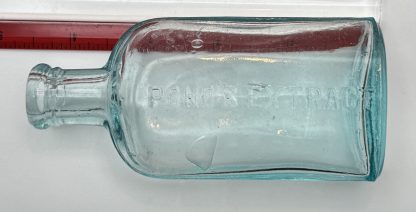 Antique Pond's Extract Bottle, 1846 Embossed Aqua Blue Glass - Image 2