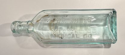 Antique Dr. Miles Medical Co. Bottle, Aqua Glass, Embossed Collectible - Patent Medicine - - Image 3