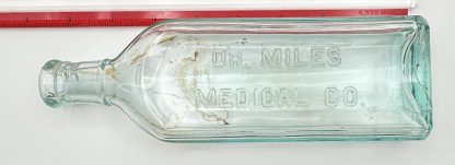 Antique Dr. Miles Medical Co. Bottle, Aqua Glass, Embossed Collectible - Patent Medicine - - Image 4