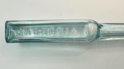 Antique Chas H. Fletcher's Castoria Bottle, Aqua Blue Glass, Collectible Medicine Bottle - Patent Medicine - Image 6