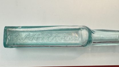 Antique Chas H. Fletcher's Castoria Bottle, Aqua Blue Glass, Collectible Medicine Bottle - Patent Medicine - Image 7