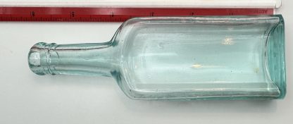 Antique Chas H. Fletcher's Castoria Bottle, Aqua Blue Glass, Collectible Medicine Bottle - Patent Medicine - Image 2