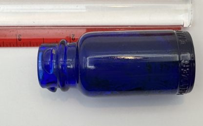 Vintage Bromo Seltzer Bottle, Cobalt Blue Glass, Emerson Drug Co. - Image 3