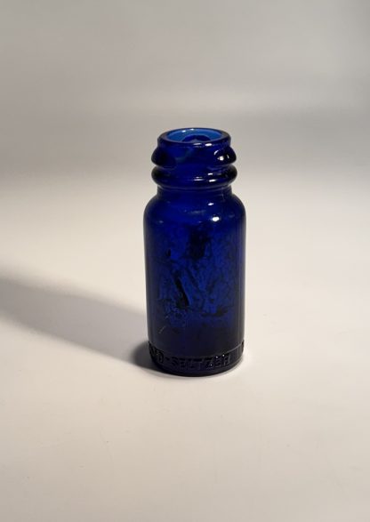 Vintage Bromo Seltzer Bottle, Cobalt Blue Glass, Emerson Drug Co. - Image 4