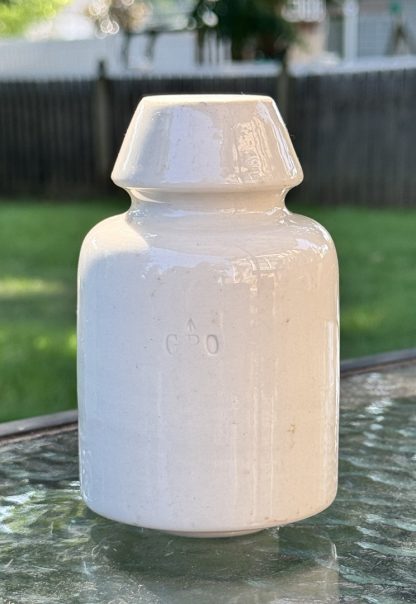 Vintage 1936 GPO White Ceramic Telephone Insulator – 1936 – GPO – Telegraph Pole