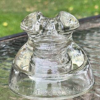 Vintage Pyrex Clear Glass Insulator #63 Saddle Style Made In USA