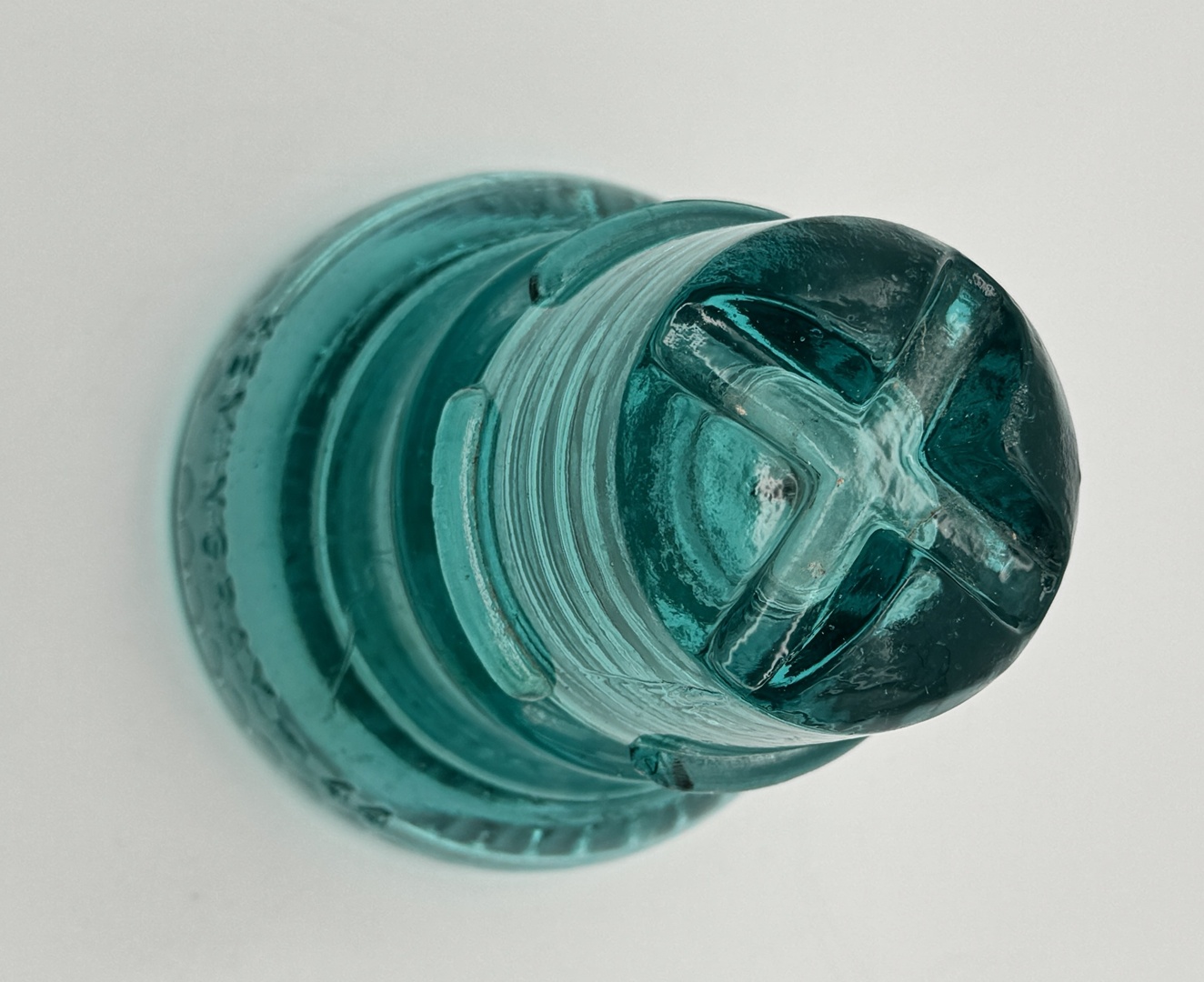 Vintage - Hemingray 44 - CD208 Insulator - Aqua Green - Made in USA - Image 7