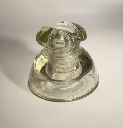 Vintage Pyrex Clear Glass Insulator #63 Saddle Style Made In USA - Image 4