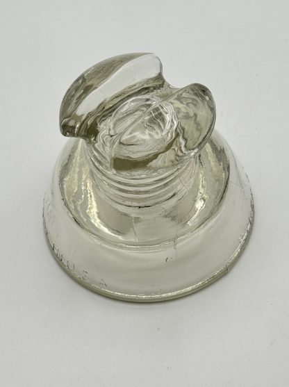 Vintage Pyrex Clear Glass Insulator #63 Saddle Style Made In USA - Image 6