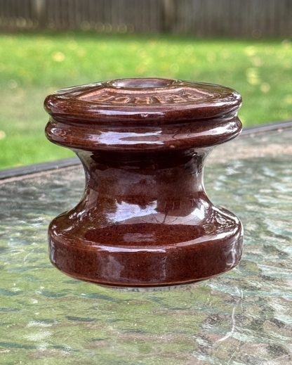 Vintage Peirce 355 Ceramic Insulator - Historical Electrical Artifact - Image 5