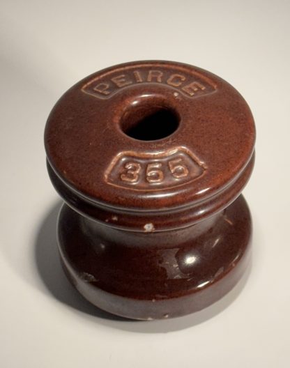 Vintage Peirce 355 Ceramic Insulator - Historical Electrical Artifact - Image 4
