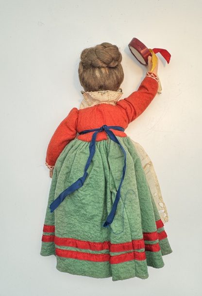 Vintage Magis Roma Doll - Hand Painted Face & Tambourine - Image 5