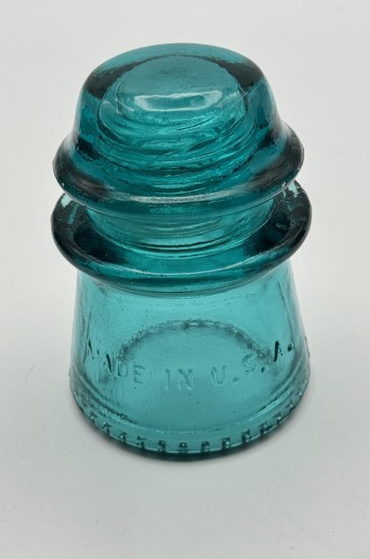 Vintage Hemingray No. 16 Glass Insulator - Aqua Blue Green,  3 3/4" tall - Nice Condition CD122 - Image 4