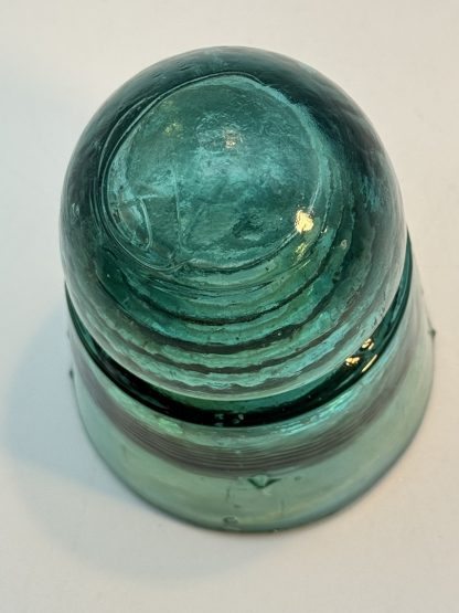 Vintage Brookfield Beehive Aqua Green Glass Insulator - 4" tall - Rare Collectible - Image 6