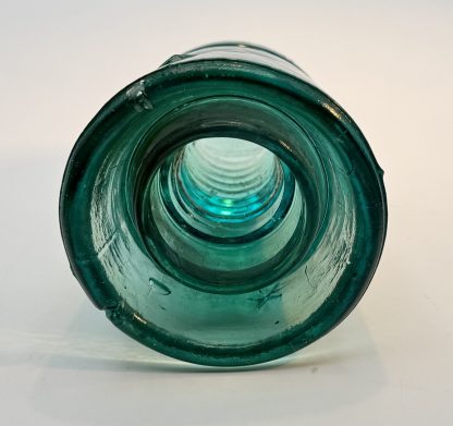 Vintage Brookfield Beehive Aqua Green Glass Insulator - 4" tall - Rare Collectible - Image 7
