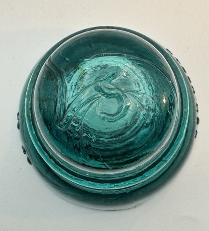 Rare Vintage Hemingray No. 40 Glass Insulator - Aqua Blue Green, 4" Tall - #5 embossed on top - Image 7