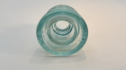 Rare Vintage Whitall Tatum Co. Glass Insulator No. 4 - Aqua Blue Green, 3 1/2" Tall - #23 - Image 6