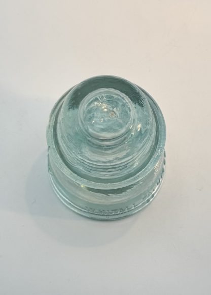 Rare Vintage Whitall Tatum Co. Glass Insulator No. 4 - Aqua Blue Green, 3 1/2" Tall - #23 - Image 2