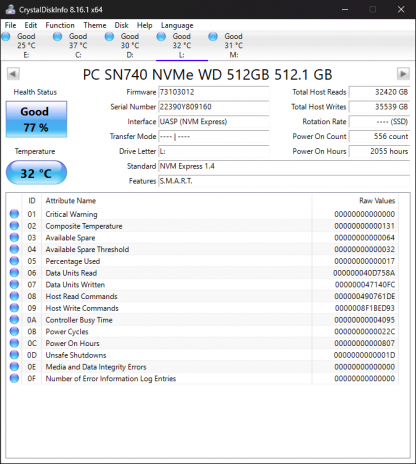 Western Digital WD SN740 512GB SSD M.2 2230 30mm NVMe 03P0KH - Image 4