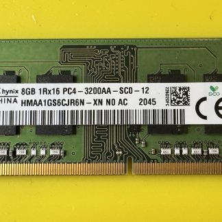 SK hynix 8GB 1RX16 PC4-3200AA Laptop Ram HMAA1GS6CJR6N-XN
