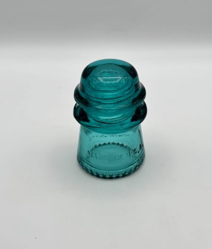 Vintage Hemingray Glass Insulators  Hemingray-9 & Hemingray-16 – Aqua Blue Nice Condition - Image 3