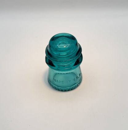 Vintage Hemingray Glass Insulators  Hemingray-9 & Hemingray-16 – Aqua Blue Nice Condition - Image 2