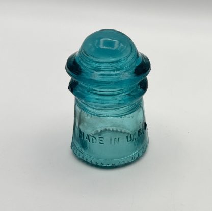 Vintage Hemingray Glass Insulators  Hemingray-9 & Hemingray-16 – Aqua Blue Nice Condition - Image 4