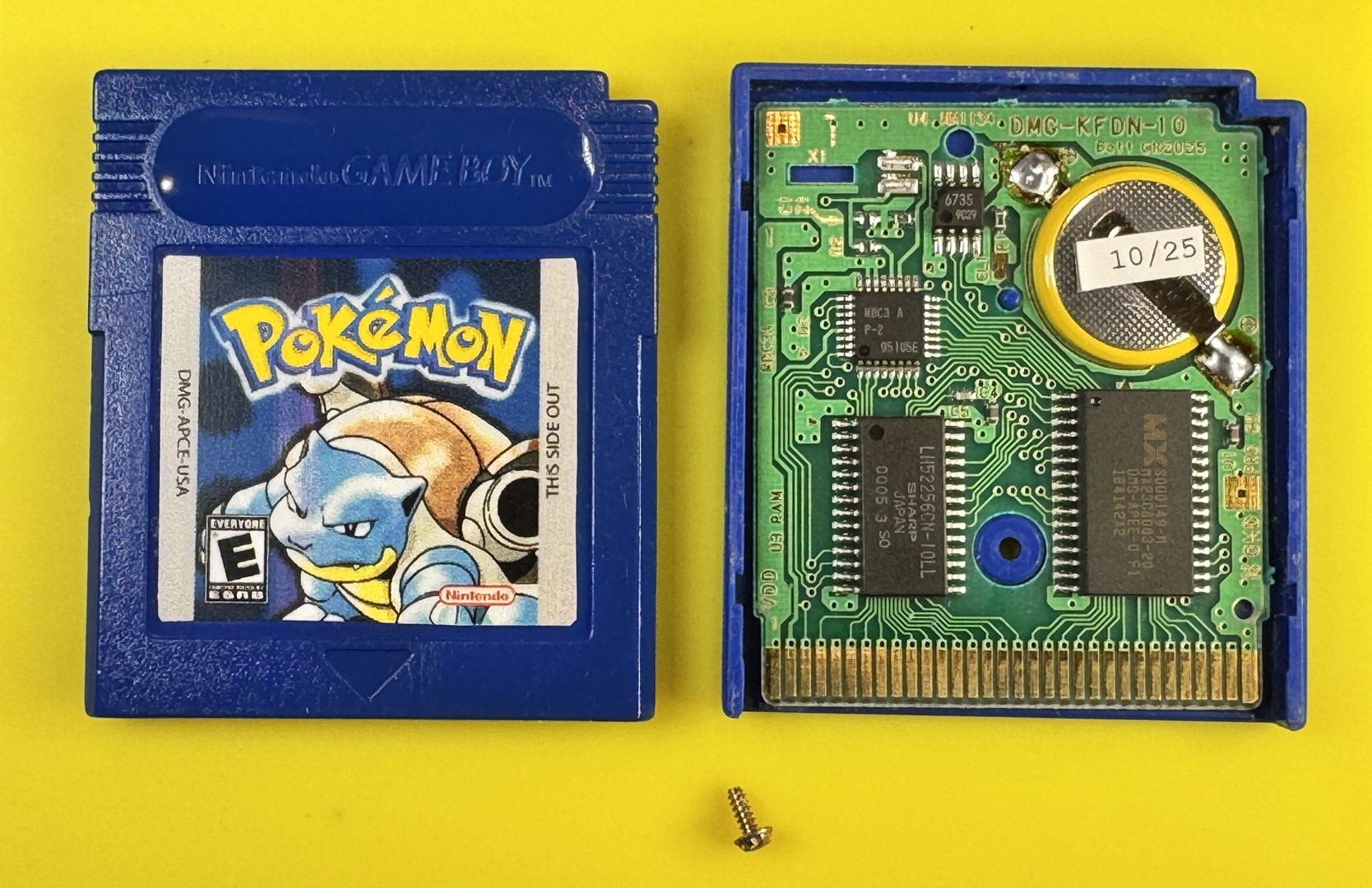 Pokemon Blue (Game Boy Color, 1998) Authentic *NEW BATTERY* w/ Save Game (Copy) - Image 5