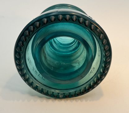 Vintage Hemingray No. 42 Glass Insulator - Aqua Blue Green, 4" Tall - CD154 - Image 6