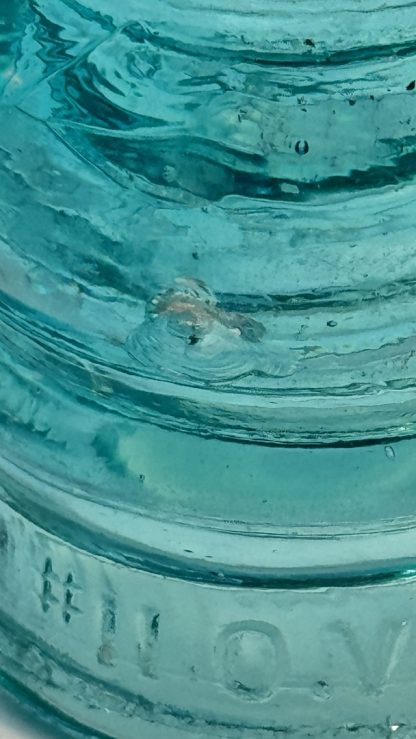 Vintage Aqua Blue Glass Telecommunications Insulator - Ohio Valley Glass Co. #11 O.V.G. CO - Image 4