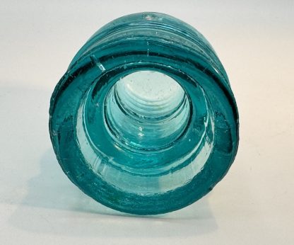 Vintage Aqua Blue Glass Telecommunications Insulator - Ohio Valley Glass Co. #11 O.V.G. CO - Image 5