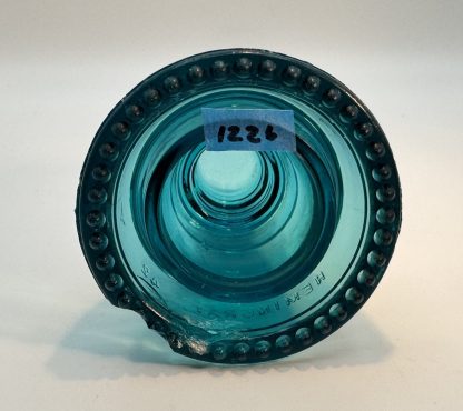 Vintage Hemingray 42 Aqua Glass Insulator – Classic Collectible - Image 3