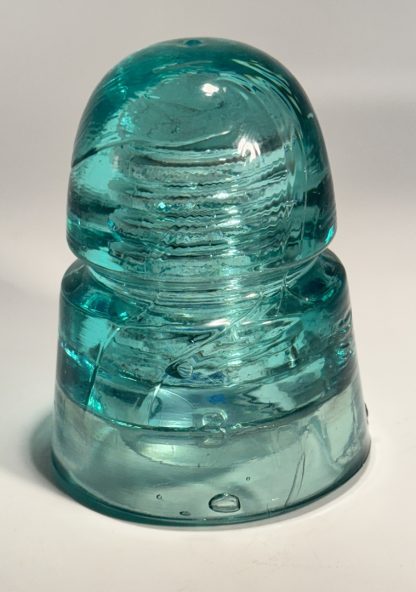 Vintage Brookfield Beehive Aqua Green Glass Insulator - 4" tall - Rare Collectible - Image 4