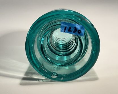 Vintage Brookfield Beehive Aqua Green Glass Insulator - 4" tall - Rare Collectible - Image 5