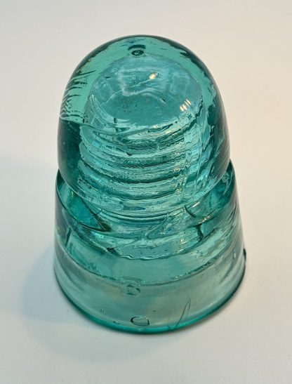 Vintage Brookfield Beehive Aqua Green Glass Insulator - 4" tall - Rare Collectible - Image 2