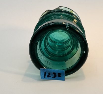 Vintage Brookfield Aqua Green Insulator - Double Ring Design - Image 2