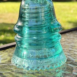 Vintage Hemingray HG CO - PAT May 2nd 1893 - "Petticoat" Marked