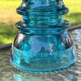 Vintage Hemingray 42 Aqua Glass Insulator – Classic Collectible