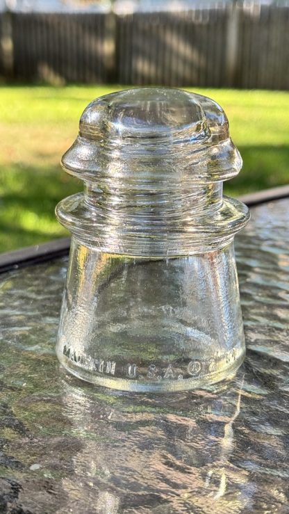 Vintage Armstrong’s No2 Insulator - Clear Glass - Made in USA 1954 - Rare Collector’s Item - Image 5
