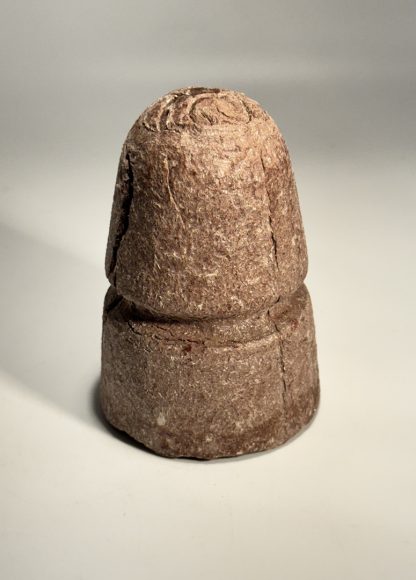 Vintage Unembossed Arizona Beehive Insulator - Reddish Brown - WWII Era - Rare Mica Composite - Image 2