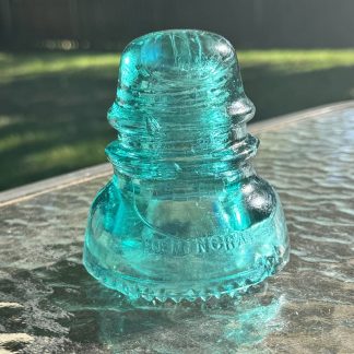 Vintage Hemingray No 40 Insulator - Aqua Glass - Rough Condition - Collector’s Item